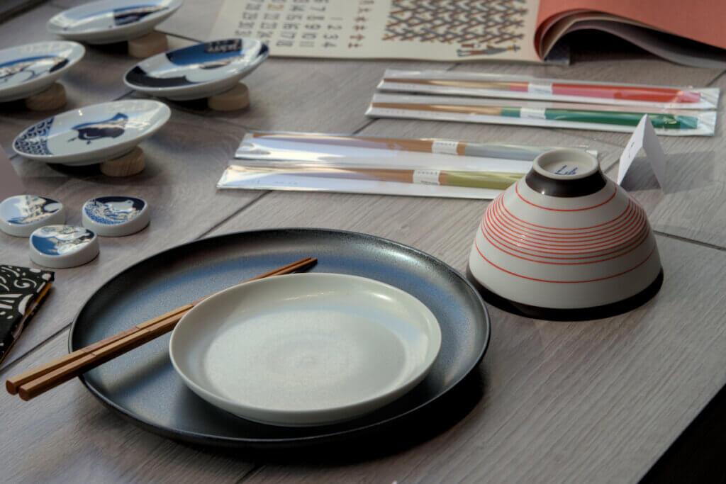Artisanat japonais au pop-up Mono ni kokoro au Spot2b à Lausanne mars 2023