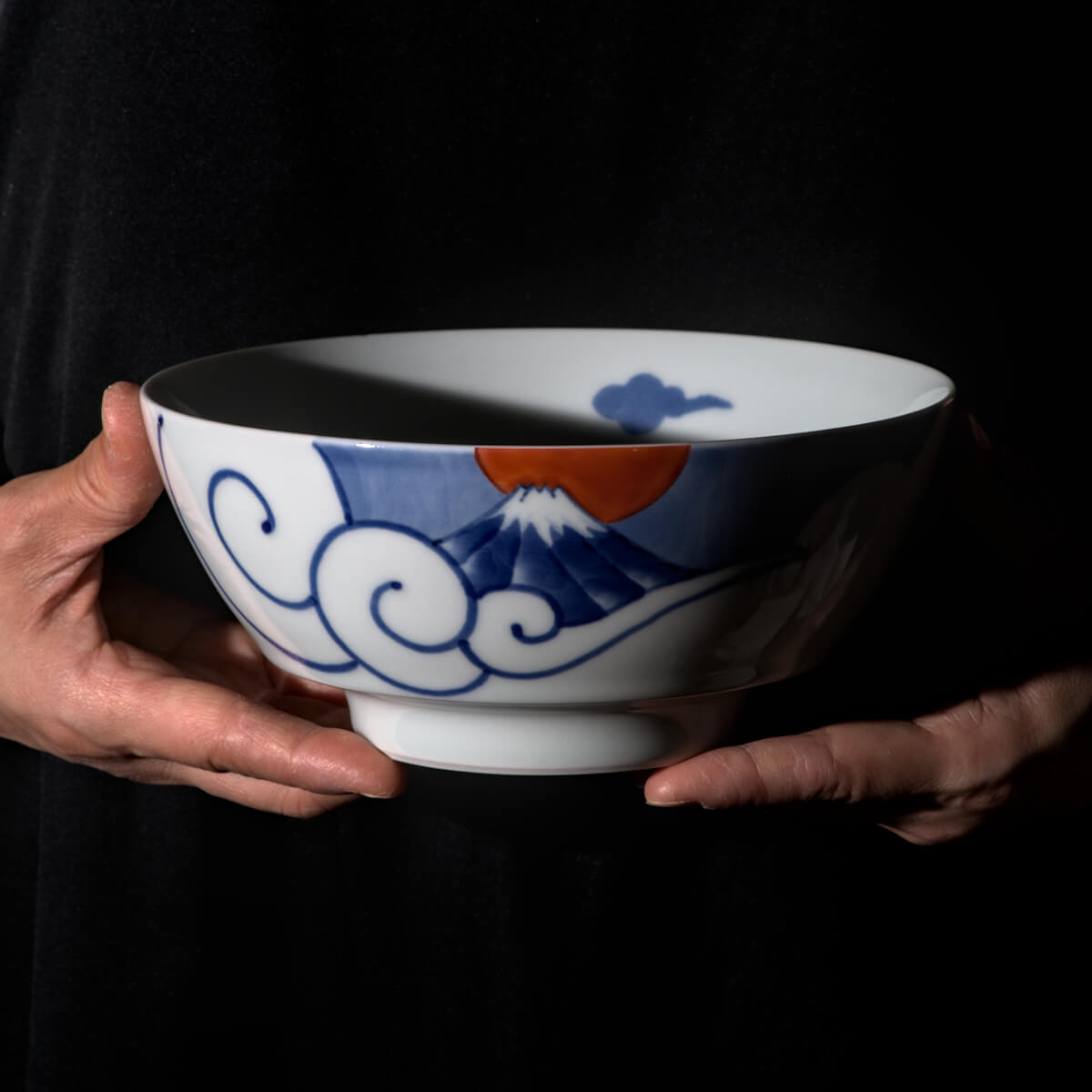 bol à ramen mont fuji dans la mer de nuages