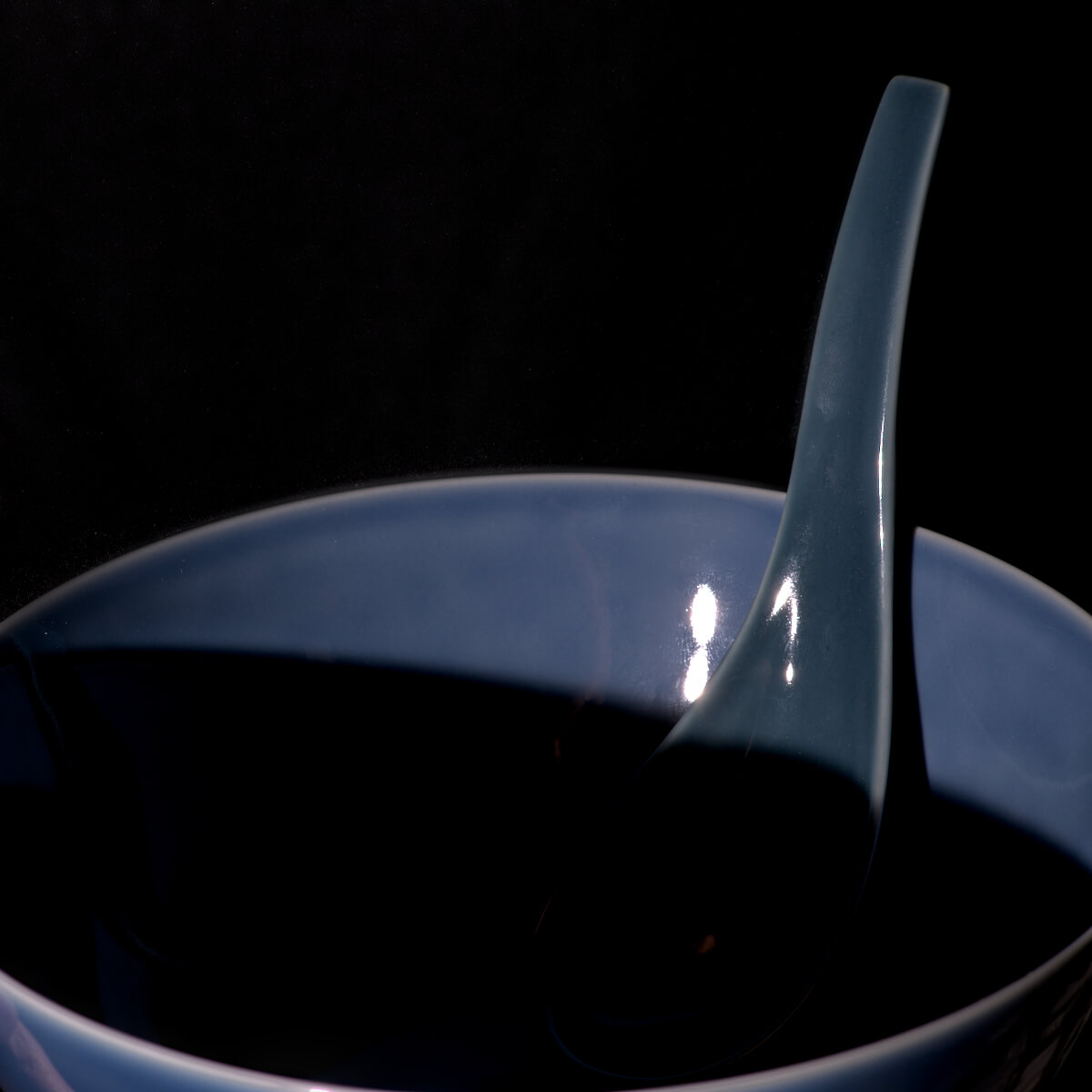 cuillere renge pour ramen émail lapis-lazuli