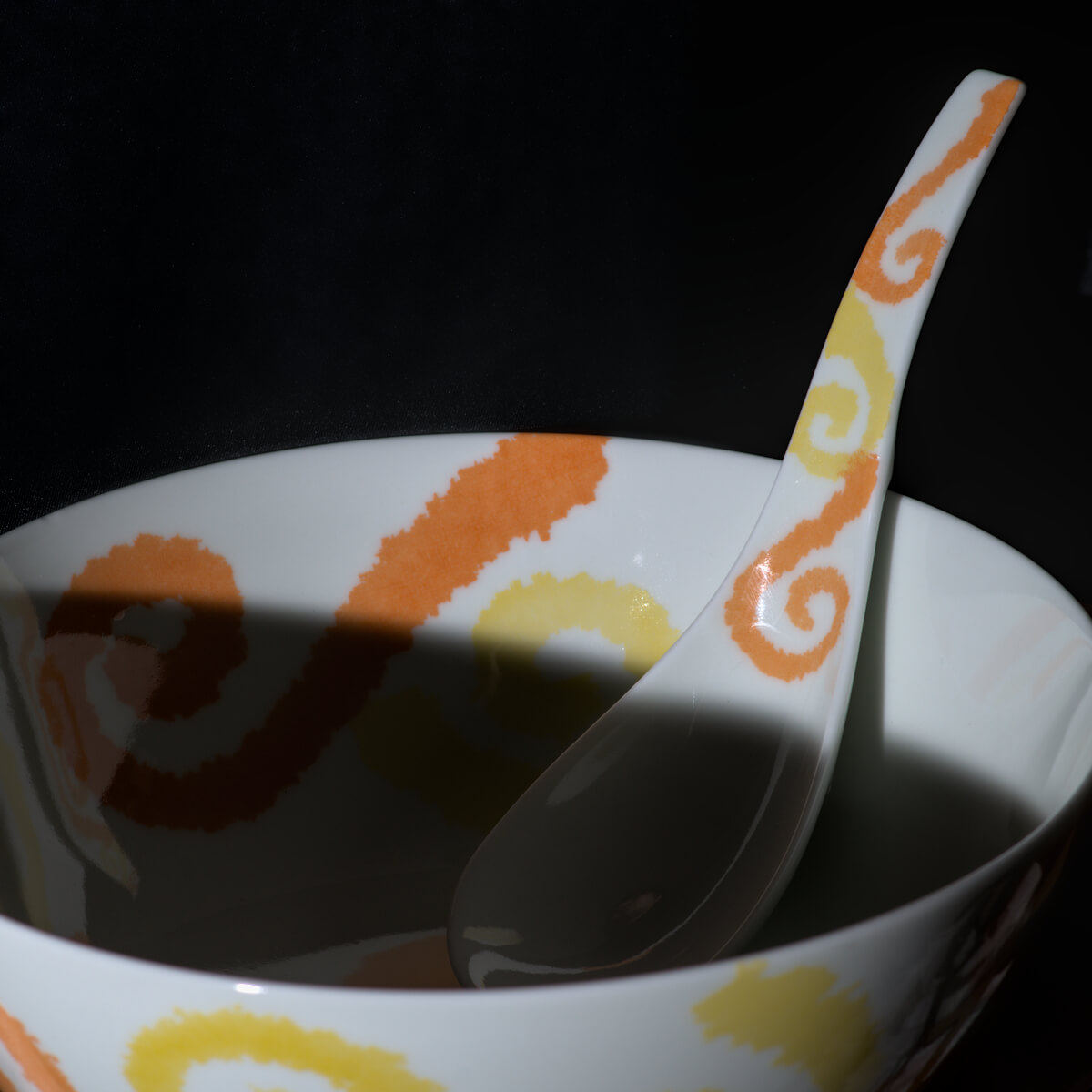 cuillere renge pour ramen karakusa orange